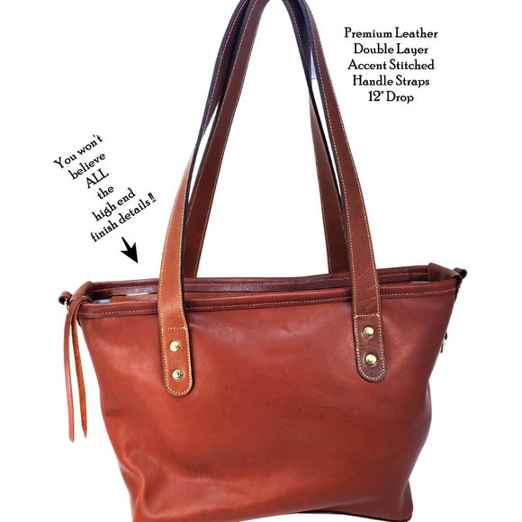 Hair On Cowhide Animal Print Cheetah/Leather Tote - Picture 6 of 12